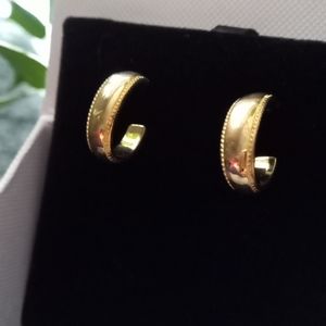 NWOT, never worn half hoops from Maylie